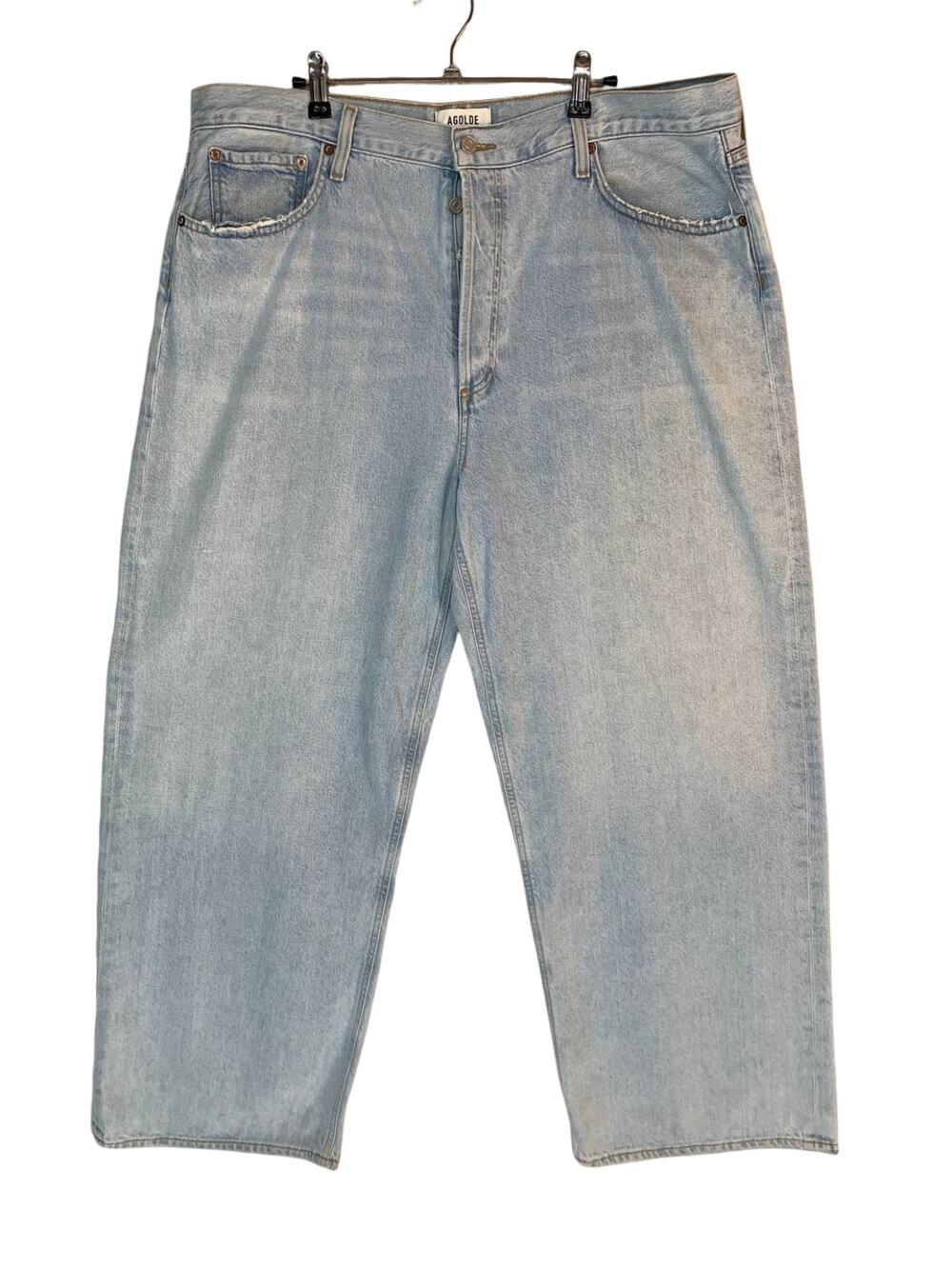 Agolde Low Slung Baggy Jeans A9079-1463 Size 34 Shake Relaxed Denim